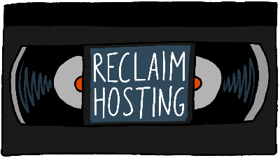 Reclaim Hosting video tape logo