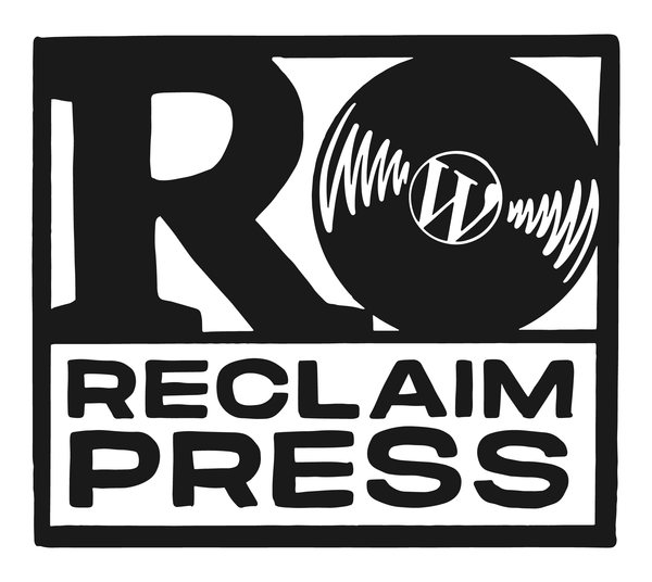 The ReclaimPress logo with an upper case "R" and a Record with the WordPress logo on it